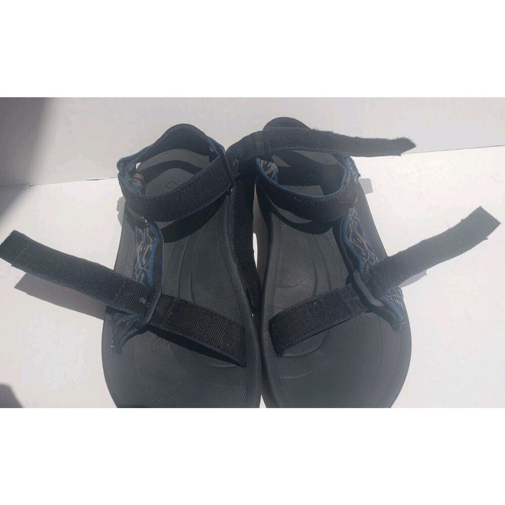 Mens Teva Sandal Sz 9 for Sport Water Wear Blue Black Gray Strap Pattern SN6584 - Picture 8 of 9